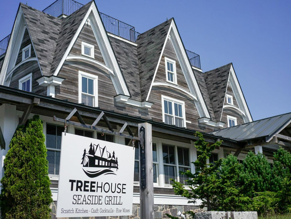 Treehouse Seaside Grill in Winter Harbor is a great place for dinner in Winter Harbor, the quiet side of Acadia.