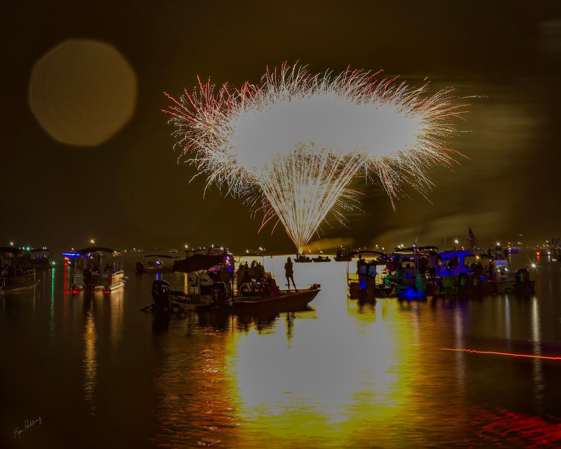 Fireworks on Kings Bay Crystal River