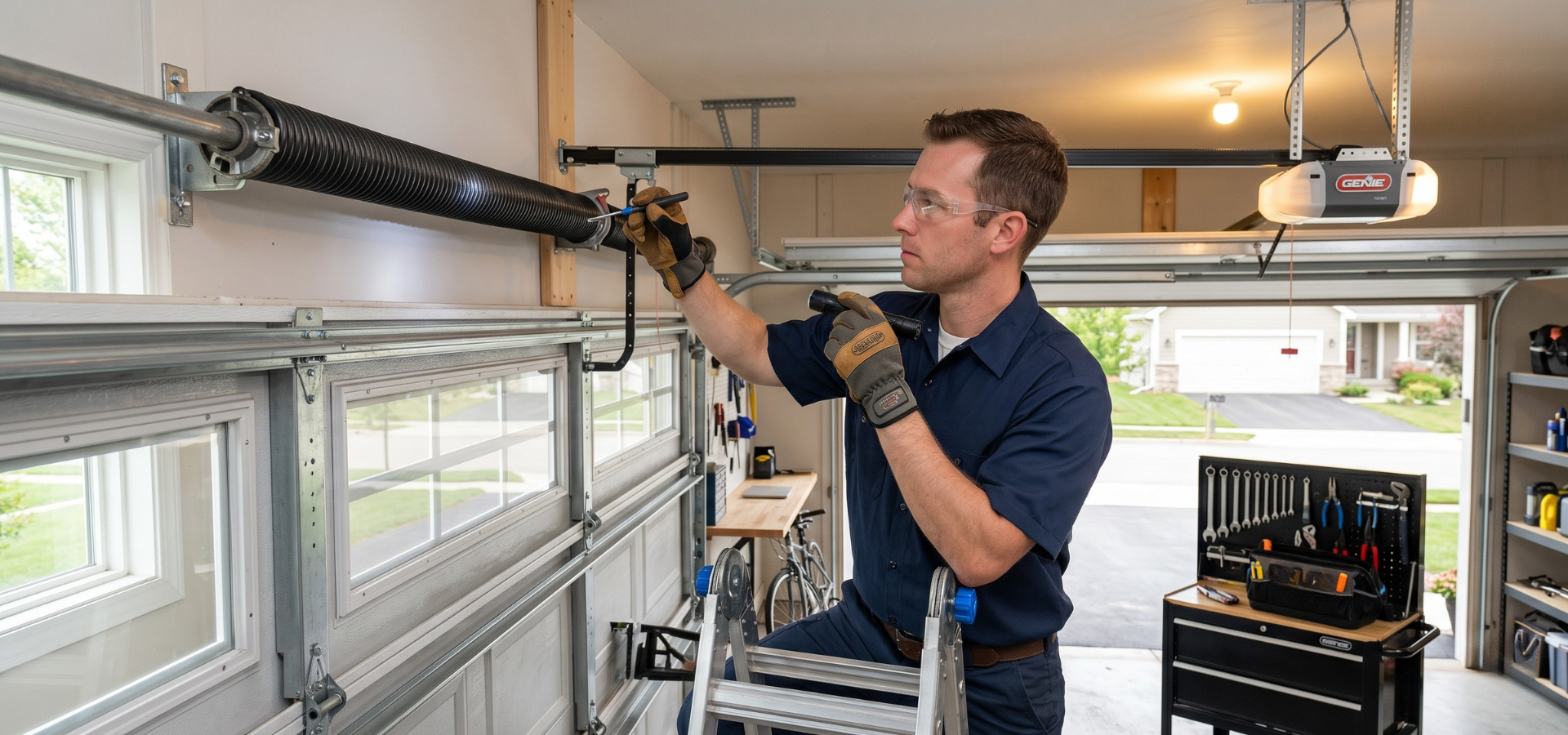 garage door spring repair in Fairfax VA