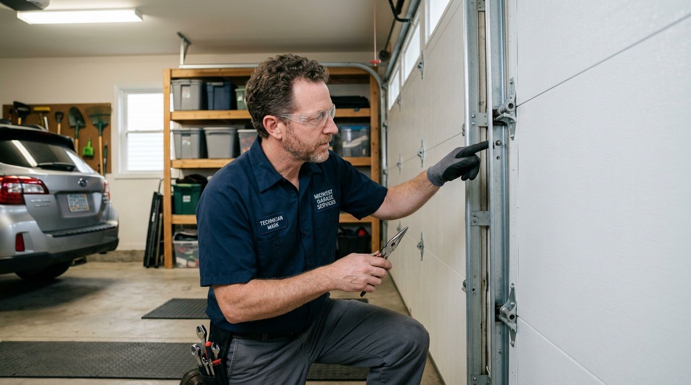 garage door won’t open due to broken spring 