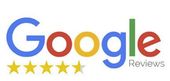 a google logo with five stars on it