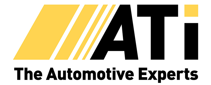 ATI logo with yellow and black stripes and the tagline “The Automotive Experts”