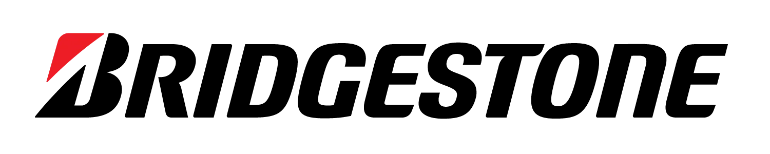 Bridgestone logo in black and red text on a white background