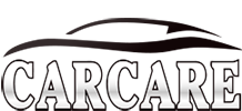 Car silhouette above bold CARCARE text logo