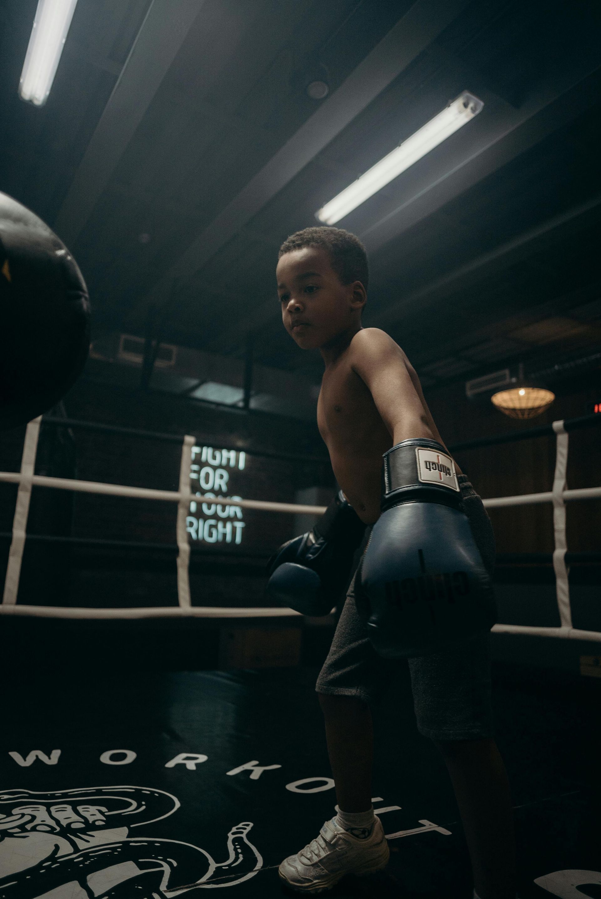 Kickboks groepsles voor kinderen bij Xplorestrength