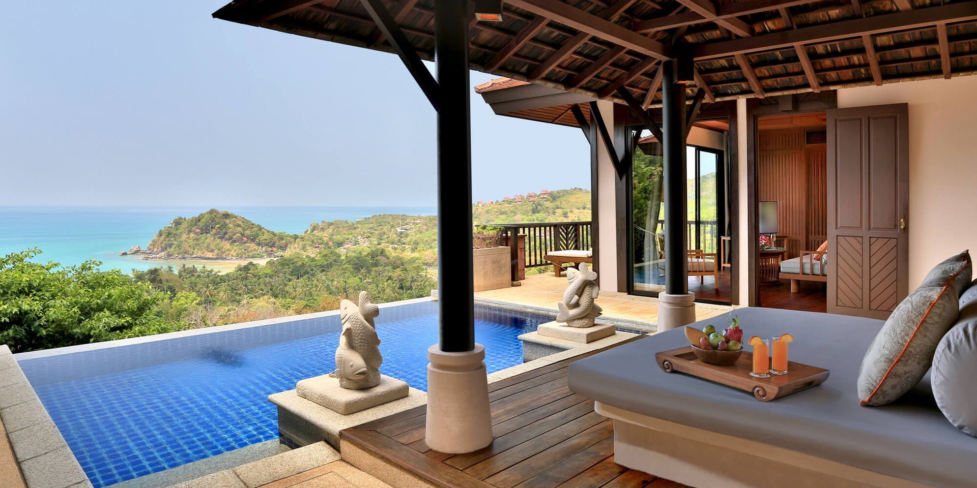 A tropical villa with a pool overlooking the ocean. Pimalai Resort & Villas – Koh Lanta

