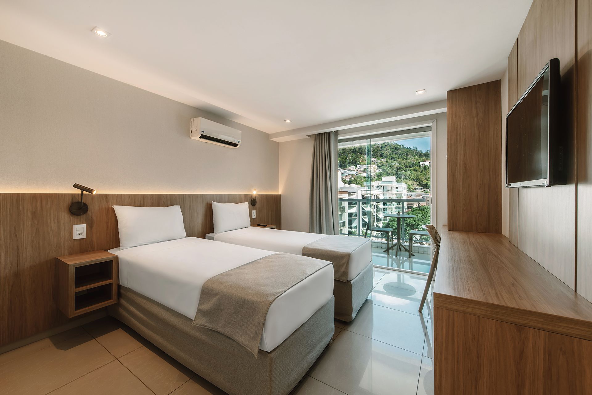 camas de solteiro suite superior de 2 quartos angra beach hotel