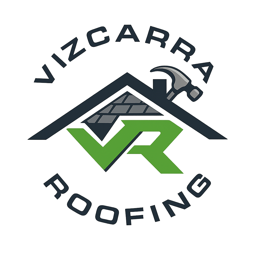 Logo for Vizcarra Roofing in Norwalk, CA: green 
