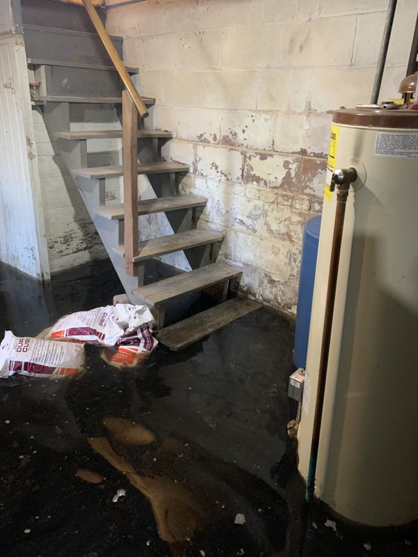 Basement drain backup