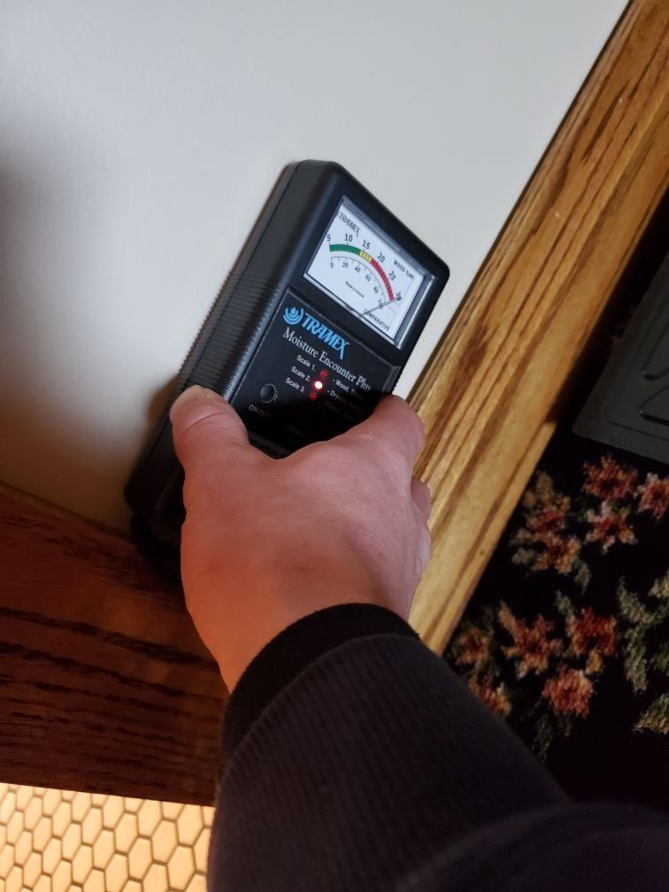 A person is holding a device.