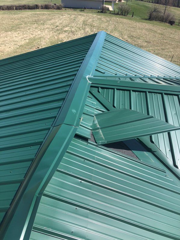 Roof damage to the roof of this home in Mount Vernon, OH