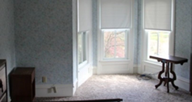 Restored living room space