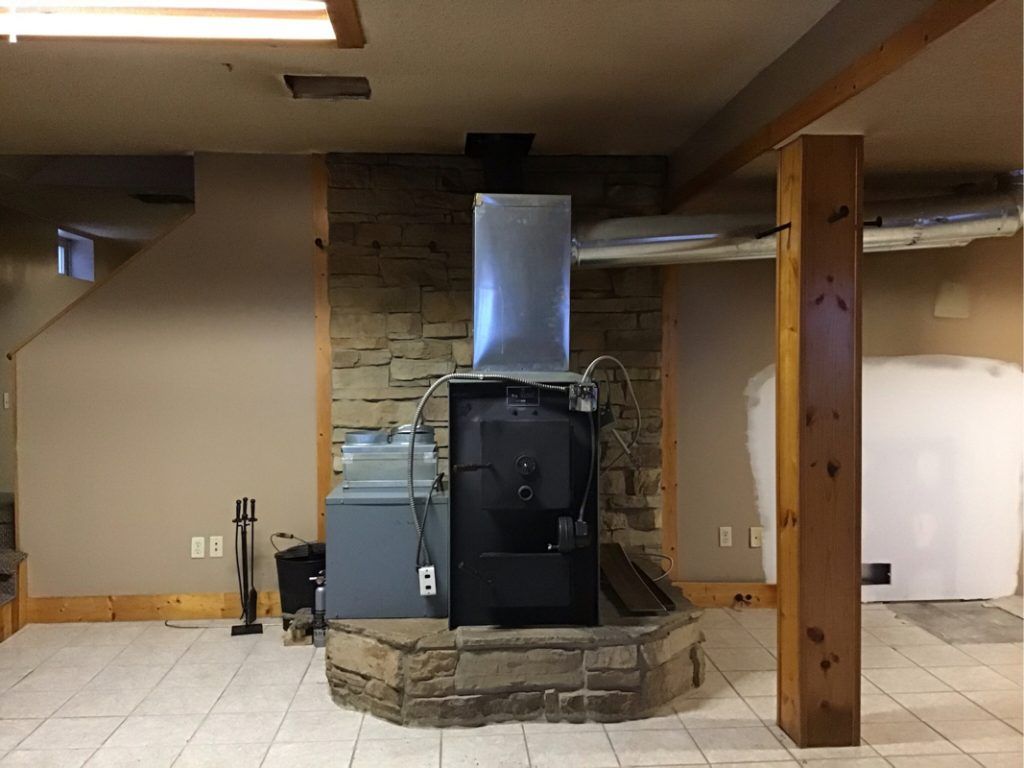 The wood burner where the fire stemmed from.