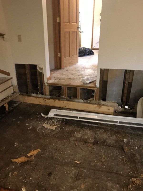 Garage entry to house damage