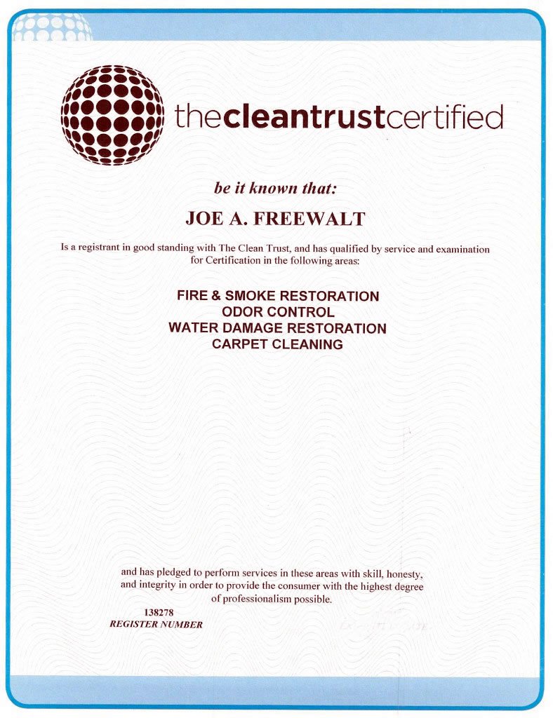 Our Credentials & Certifications Rainbow Restoration by Shrock