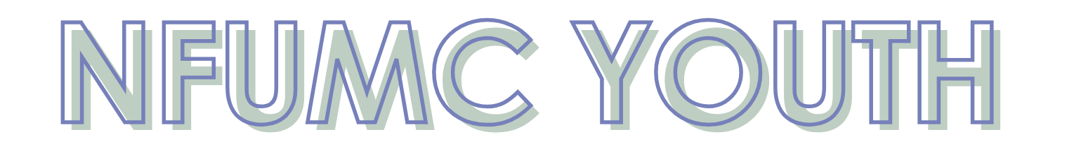 NFUMC YOUTH text, with a subtle drop shadow effect.