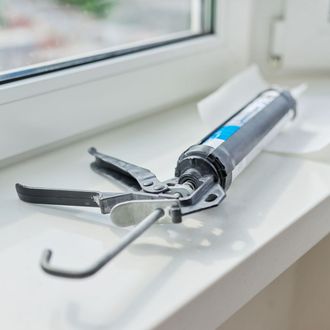 caulking on windowsill