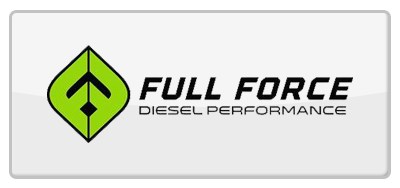 A full force diesel performance logo on a white background