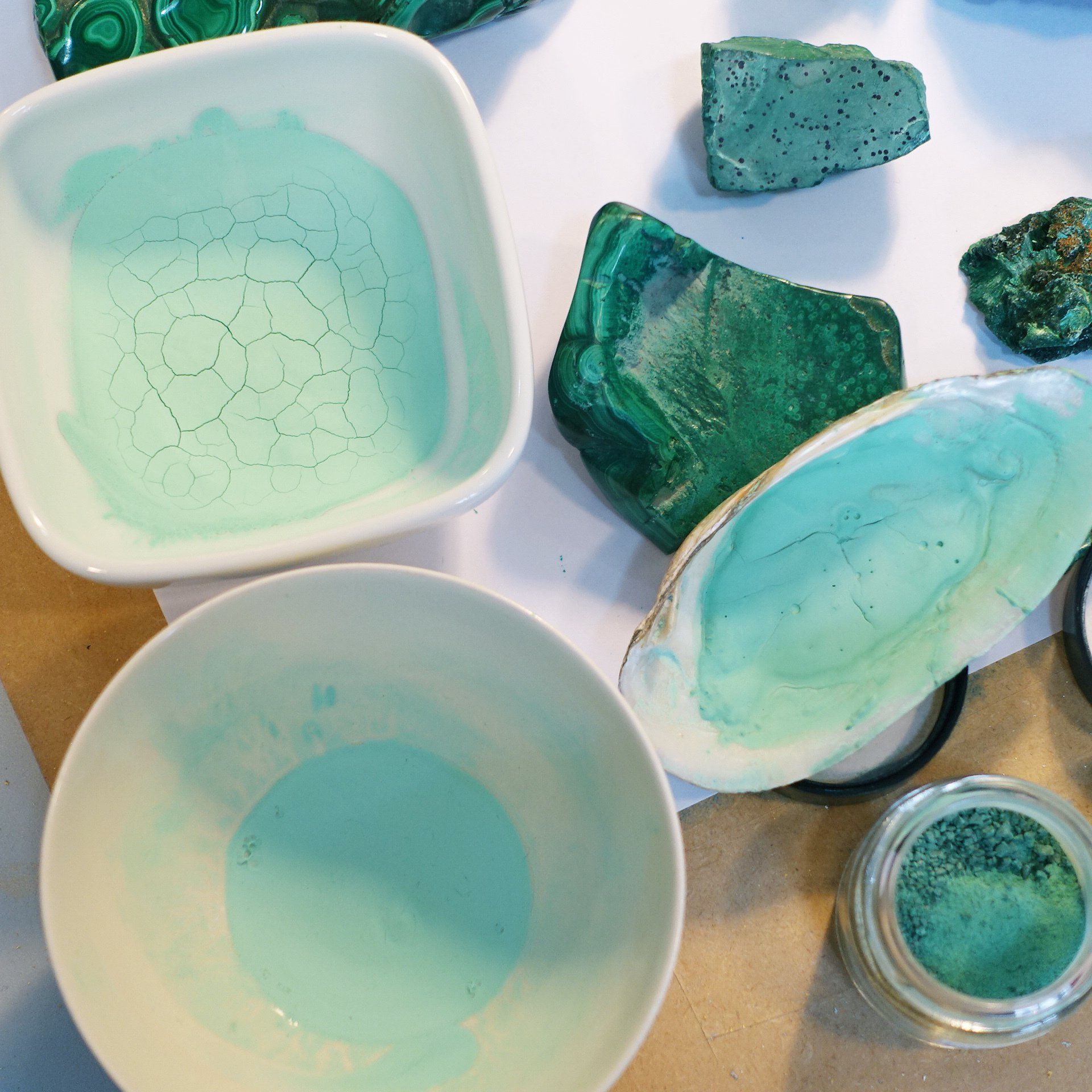 Malachite pigment