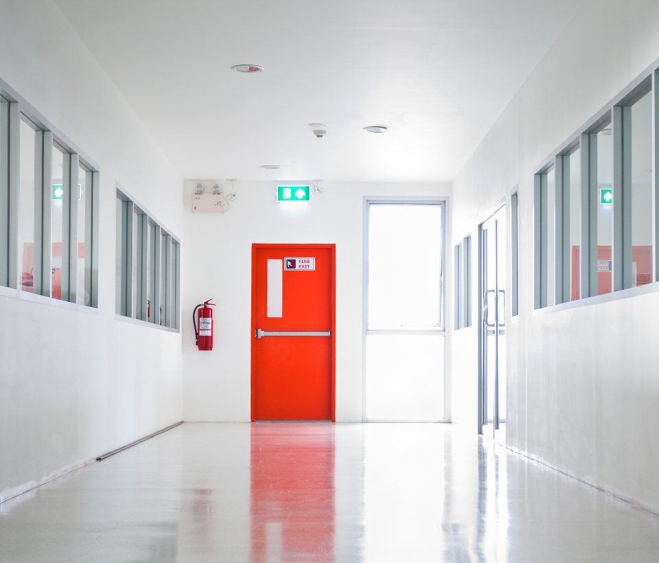 locale con impianti di sicurezza antincendio