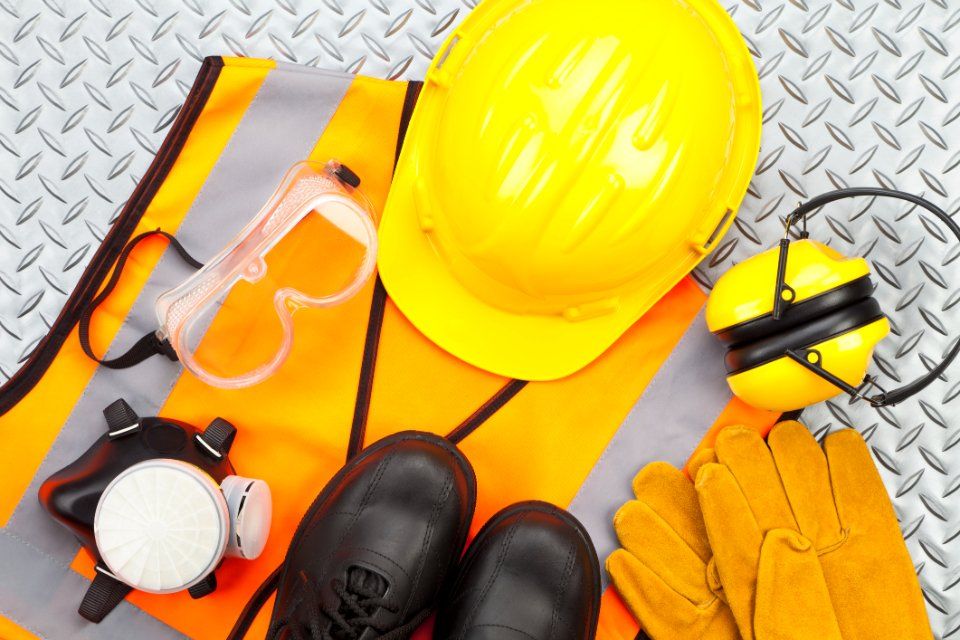 Casco protettivo e materiali di sicurezza