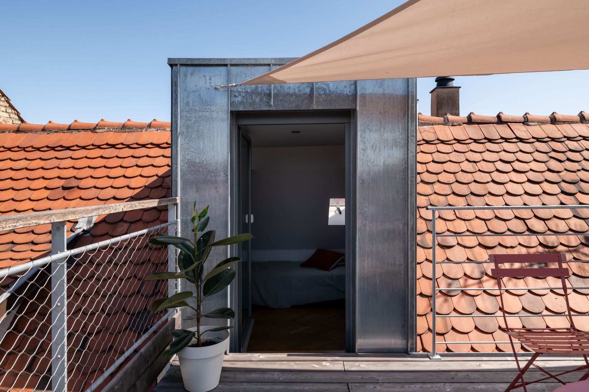 aménagement terrasse sur les toits