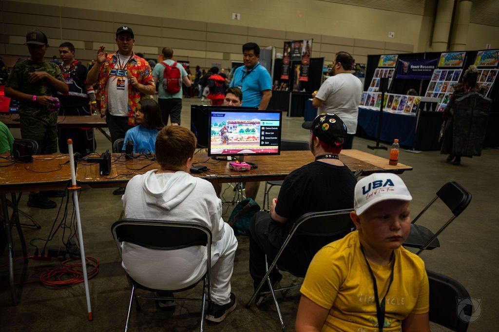 Gamers playing at the 2022 Capital City Comic Con event