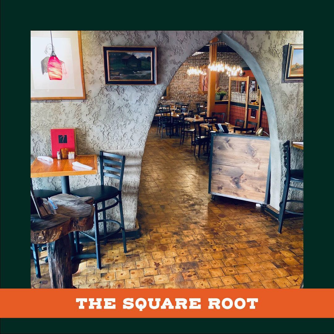 A picture of a restaurant called the square root