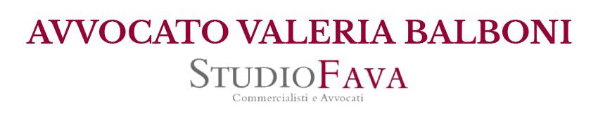 AVVOCATO VALERIA BALBONI - LOGO
