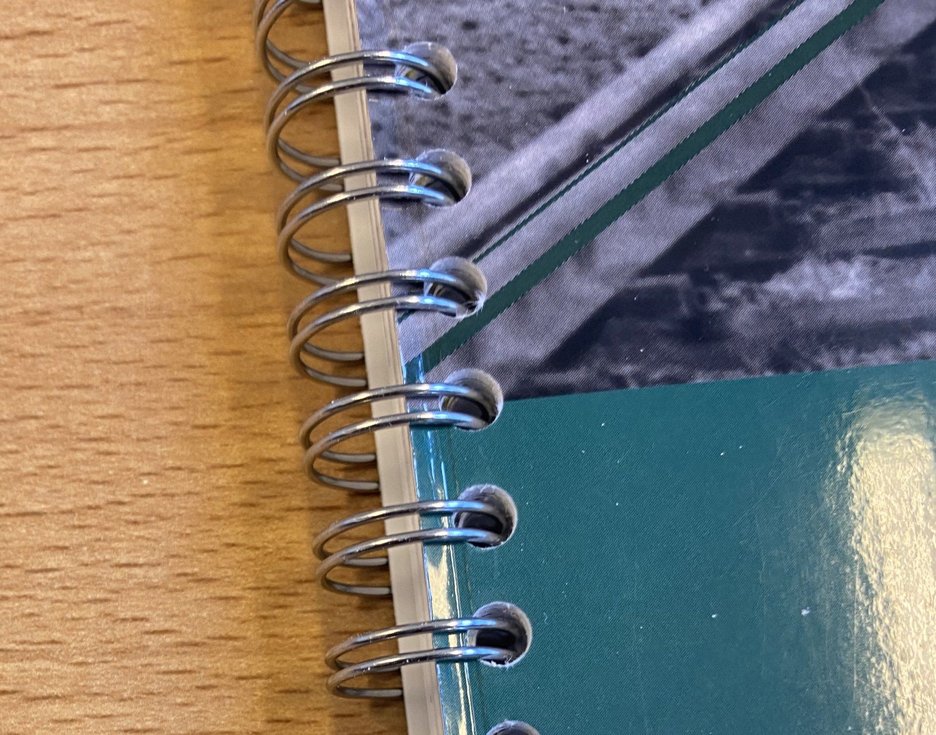 Close-up van een spiraalgebonden notitieboek