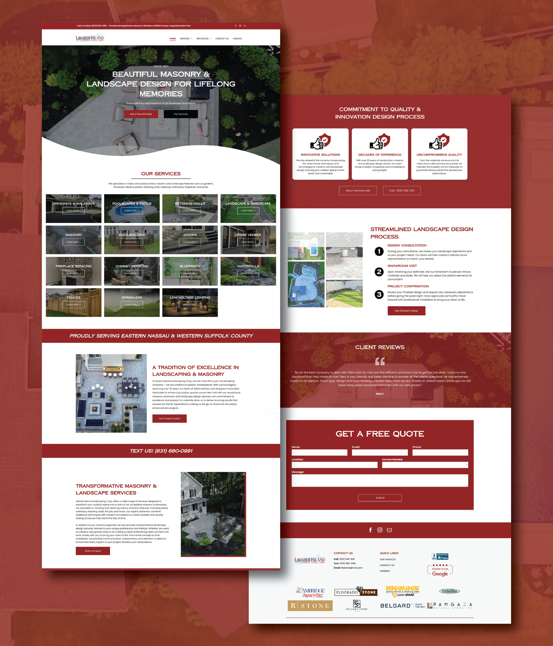 Nassau Flyers Web Design Libardi Island Landscaping Corp. | Graphic Design | Web Design | Long Island | KFRG | South Shore Creative Media