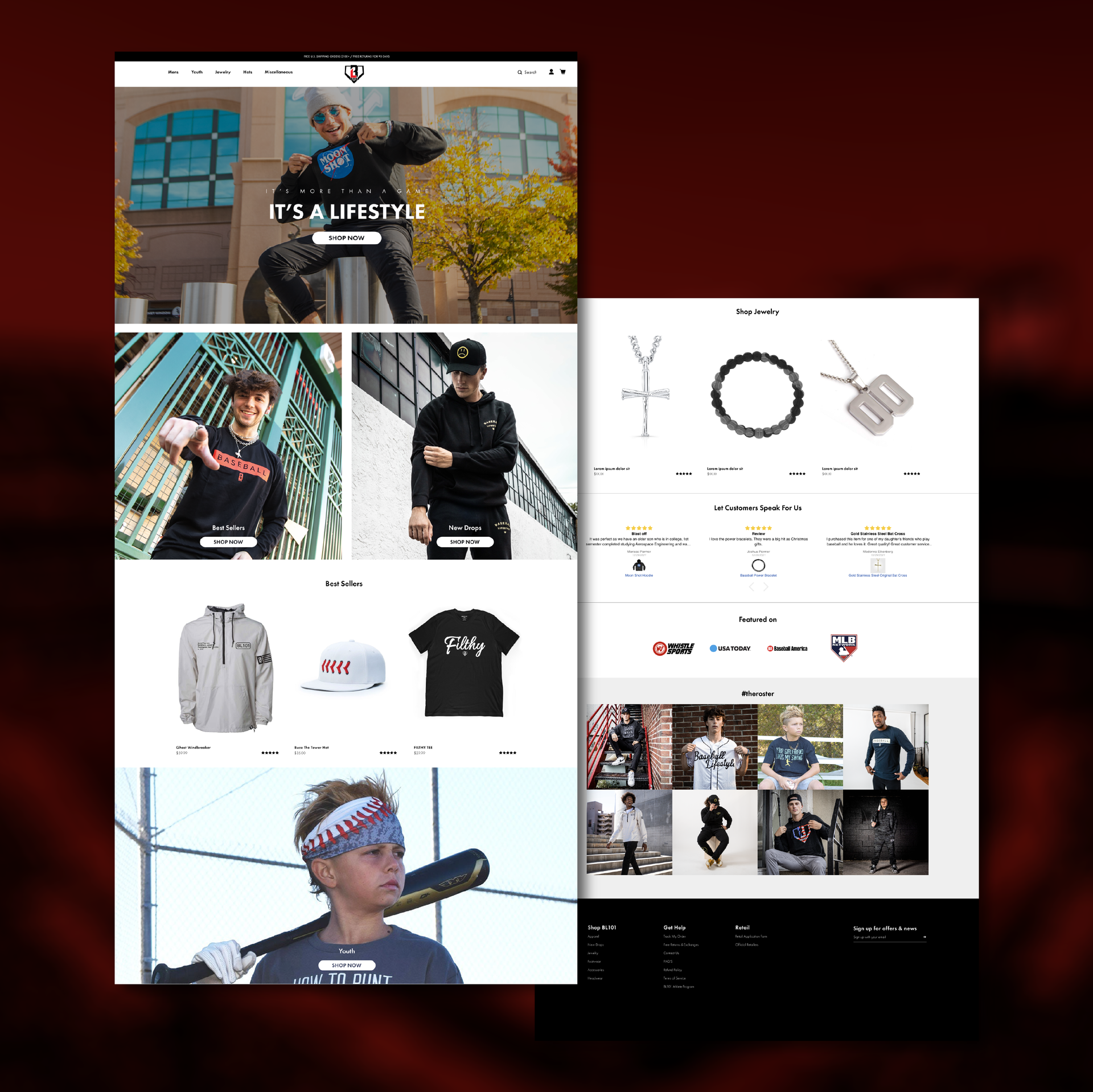Nassau Flyers Web Design Baseball Lifestyle | Graphic Design | Web Design | Long Island | Farmingdlae