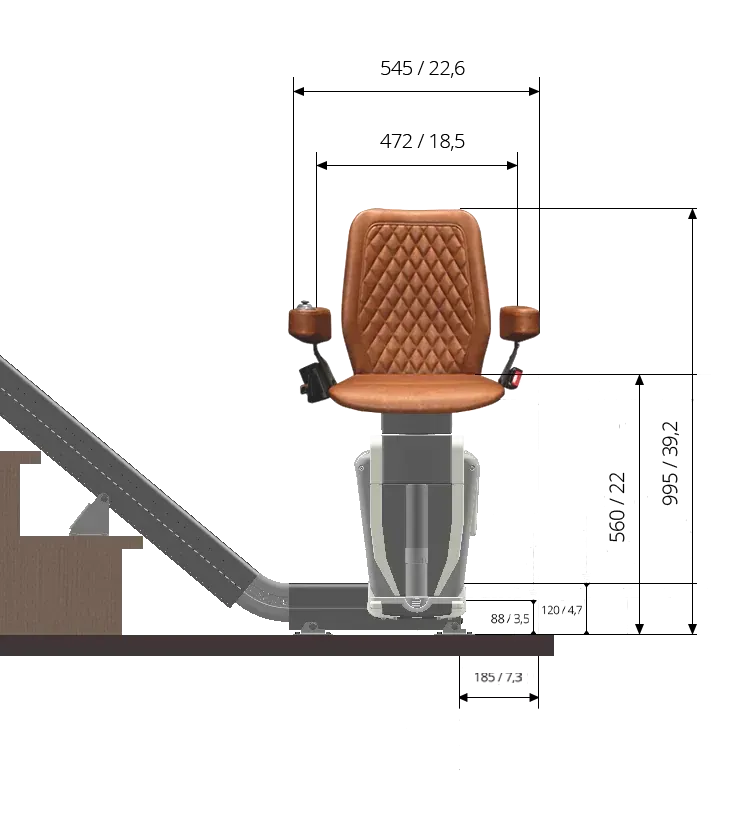 Diagrams of office layouts showing chair and desk arrangements with dimensions in inches.