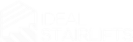 Logo of Ideal Stairlifts in white text.