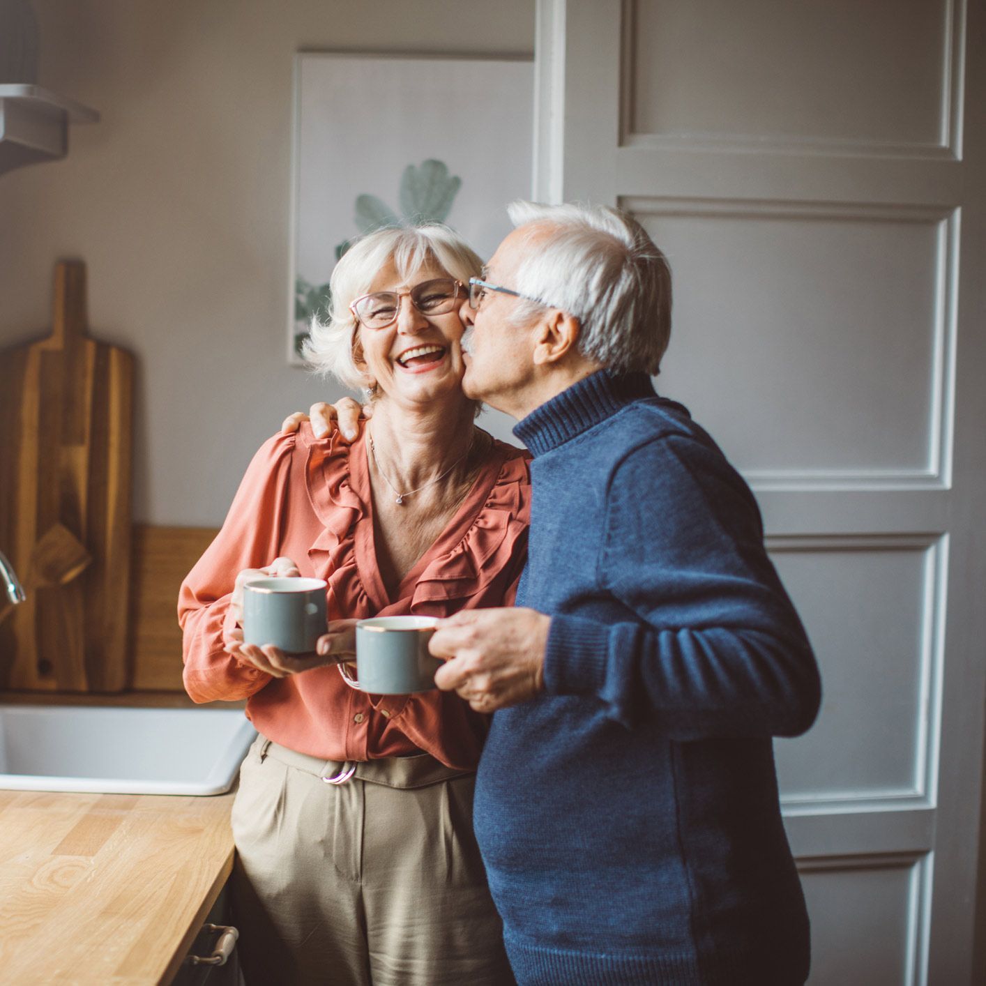 Happy Senior Couple — Hollywood, FL — Tradition Homecare Happy Senior Couple — Hollywood, FL — Tradition Homecare