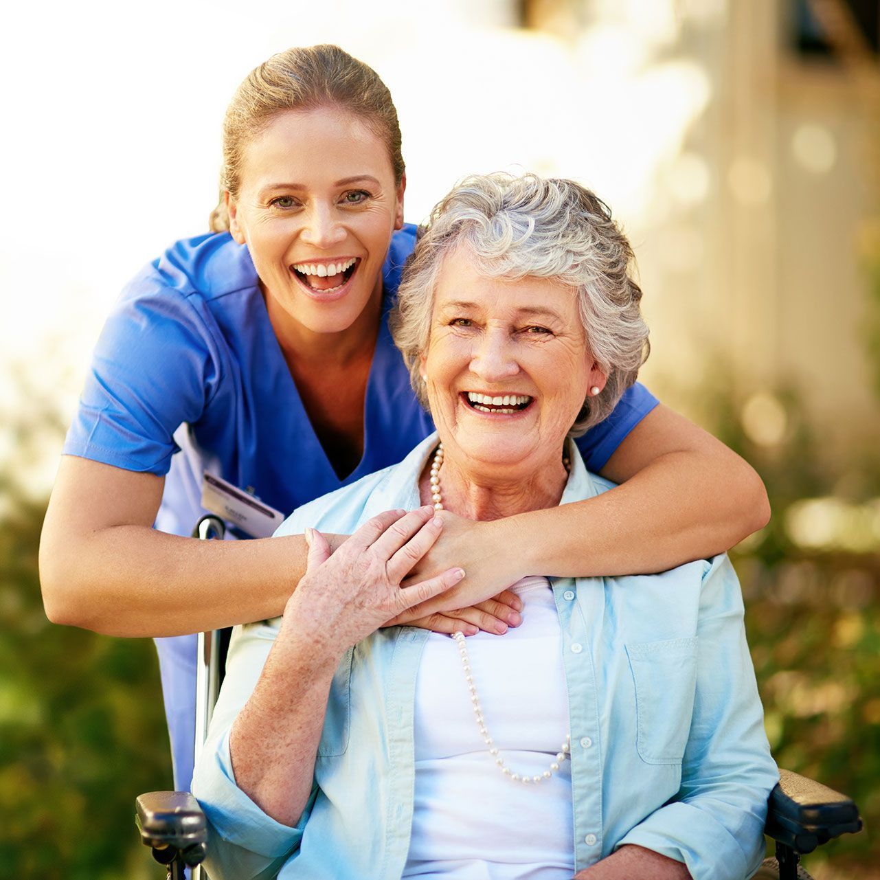 Caregiver and Senior Woman — Hollywood, FL — Tradition Homecare Caregiver and Senior Woman — Hollywood, FL — Tradition Homecare