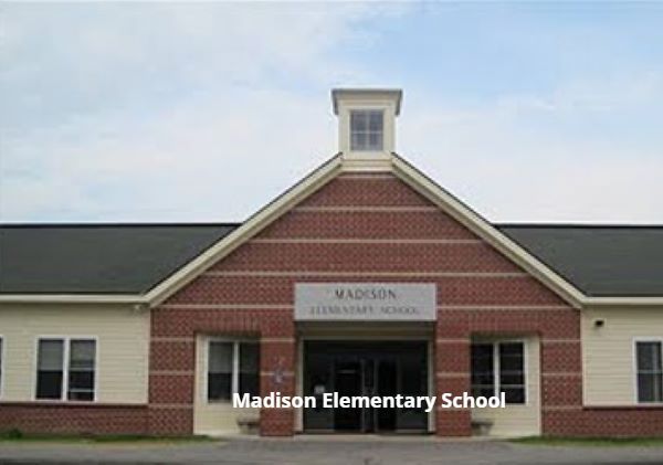 A madison elementary school building with a brick facade