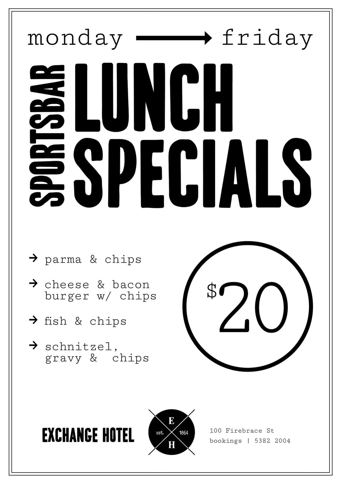 Menu exchange hotel horsham