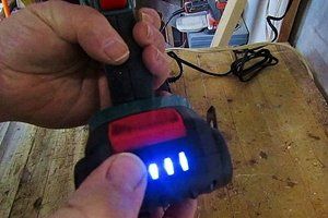 Battery charge indicator let's you know when it's time for a charge.