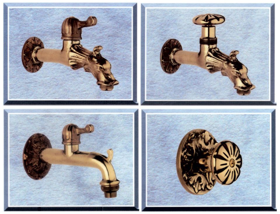 Rubinetti e pomelli in ottone