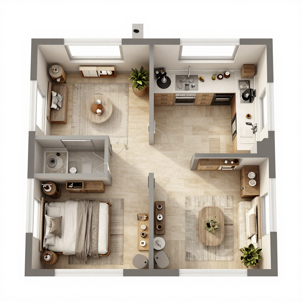The Haven 2 Bedroom Premium floorplan