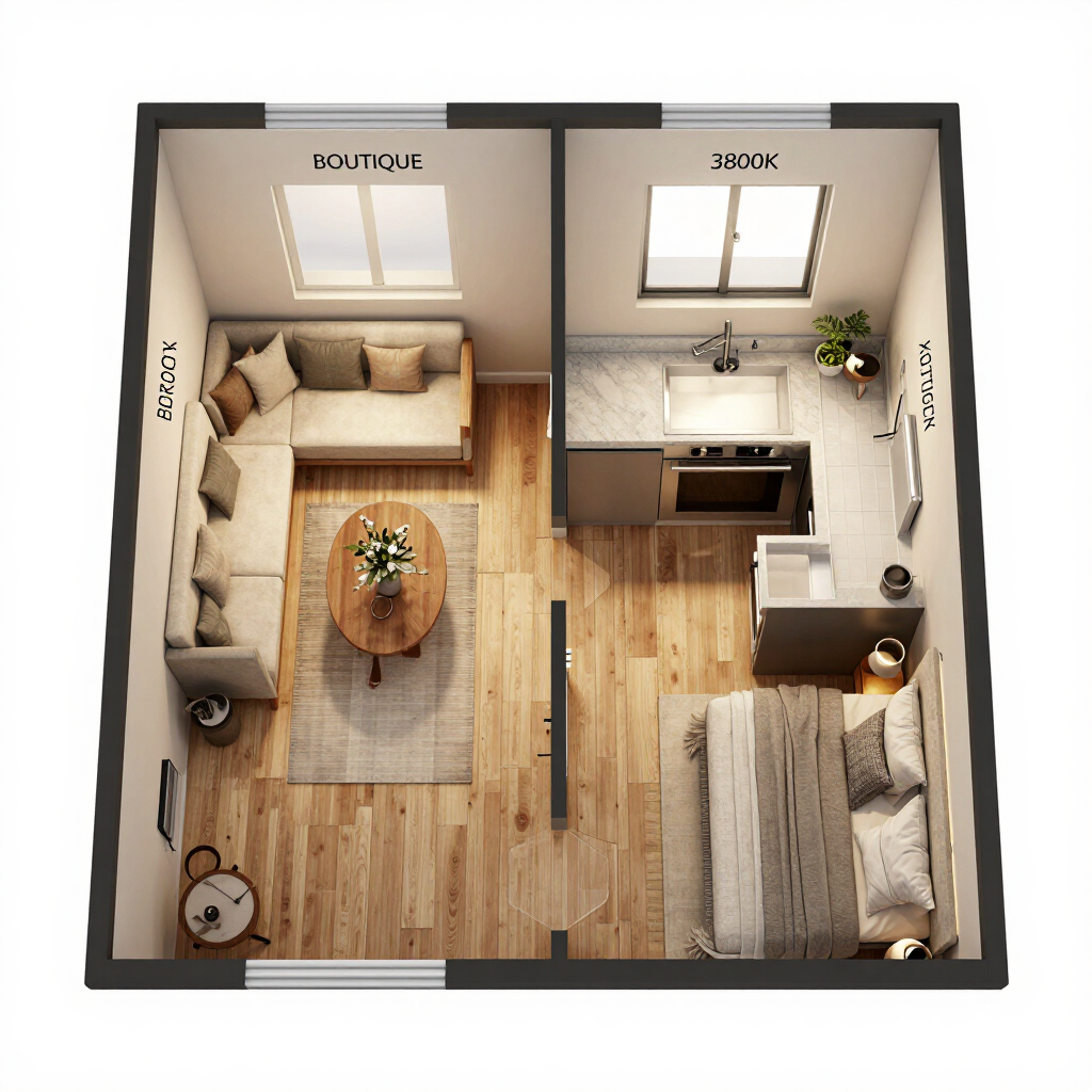 The Haven 1 Bedroom floorplan