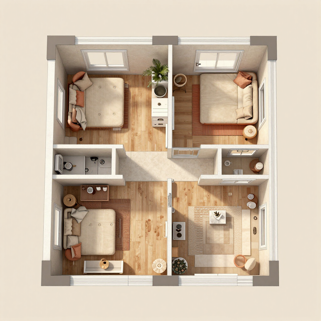 The Haven 2 Bedroom floorplan