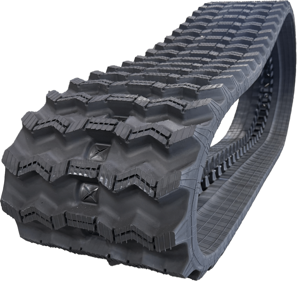 Zig Zag-Pattern rubber tracks for compact track loader