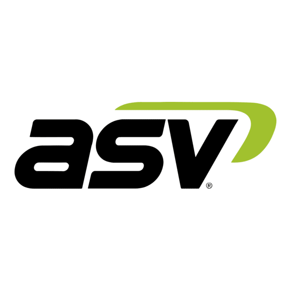 ASV logo in black and green on a white background