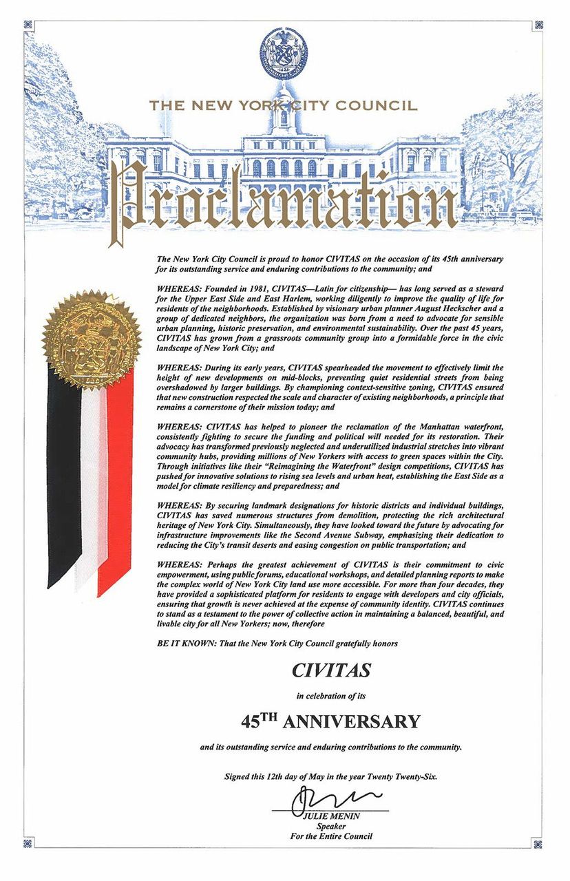 new york city council honors civitas for outstanding community service