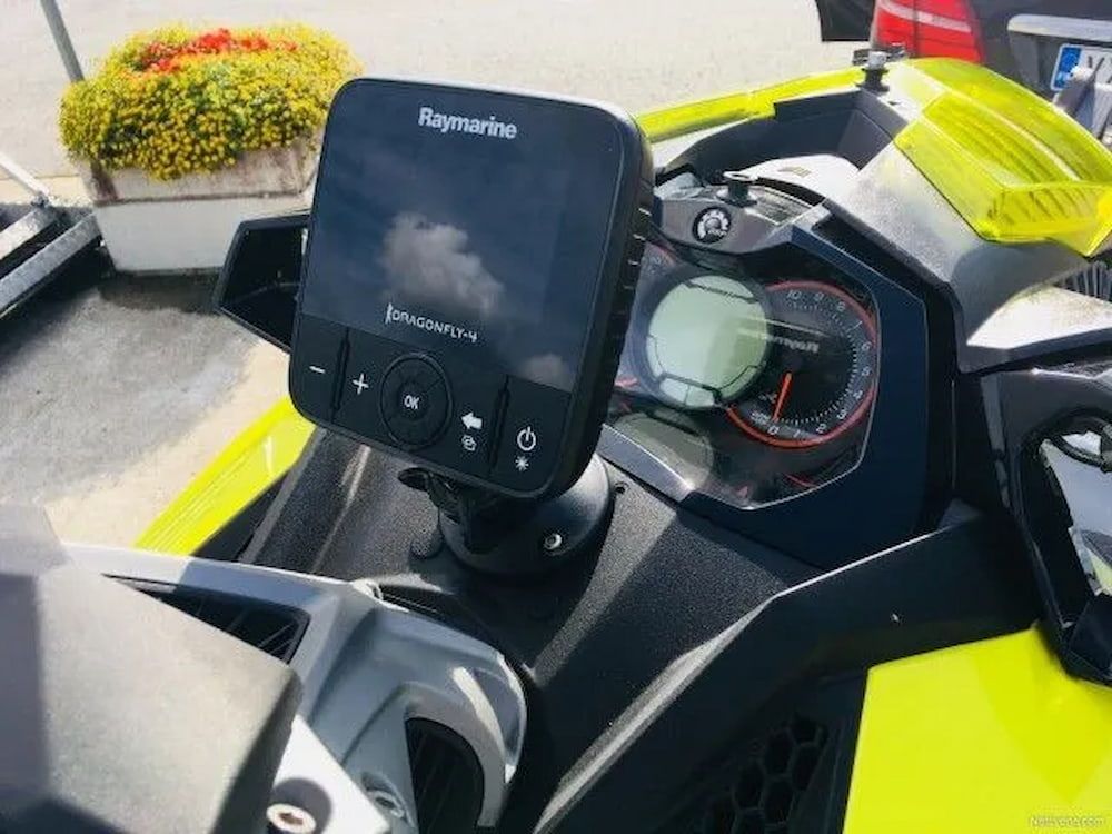 A Dashboard of a Jet Ski With a Gps on It — Seabourne Electronics PTY Ltd in Railway Estate, QLD