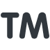 Black “TM” trademark symbol on a white background