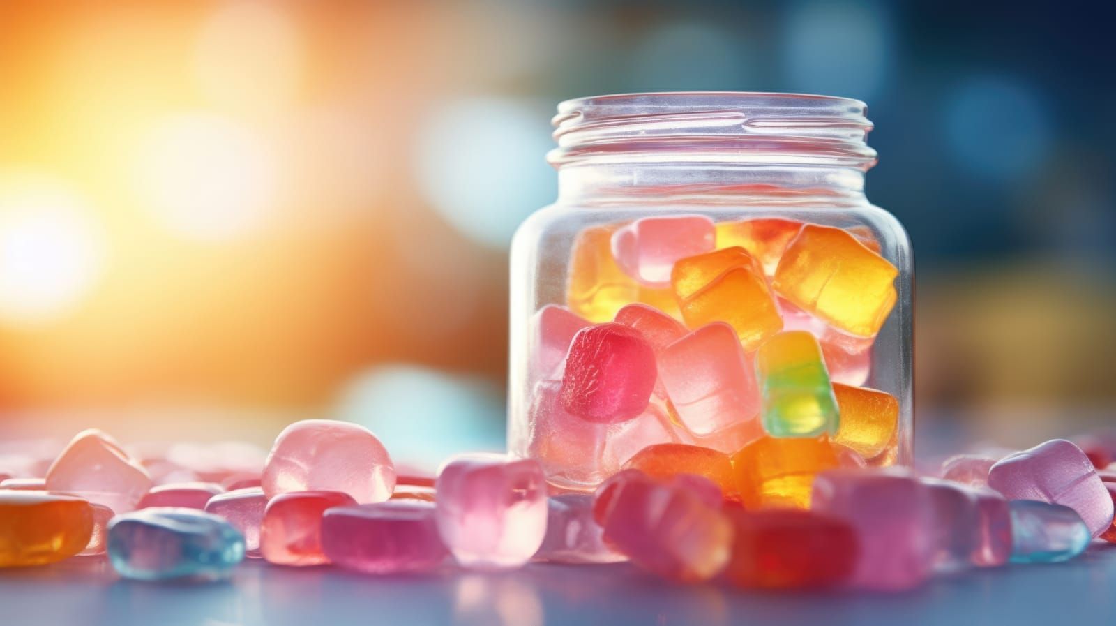 A delightful array of vibrant gummy candies 