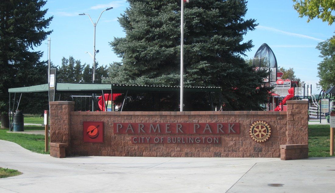 Burlington Parmer Park Monument Sign — Hays, KS — Commercial Sign Co.